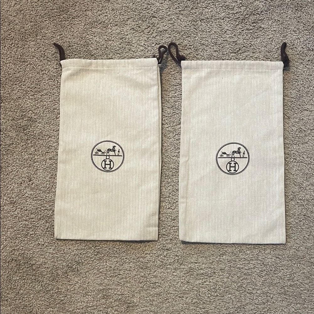 Hermes Shoe Dust Bags - Picture 1 of 4